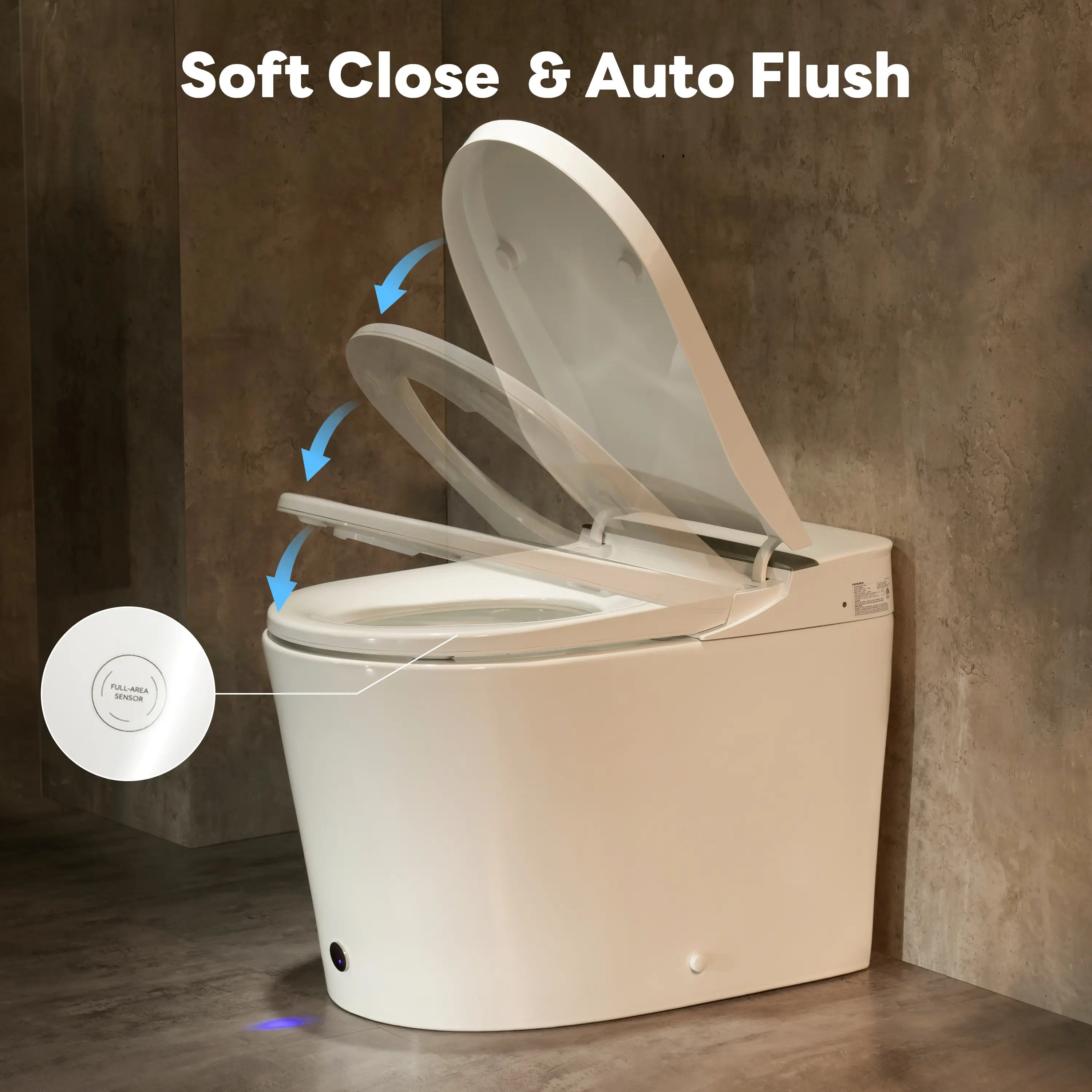 CASTA DIVA CD-K050 – Smart Toilet With Soft-Close Lid, Adaptive Heated Seat, Foam Shield, Built-in Tank - Image 3