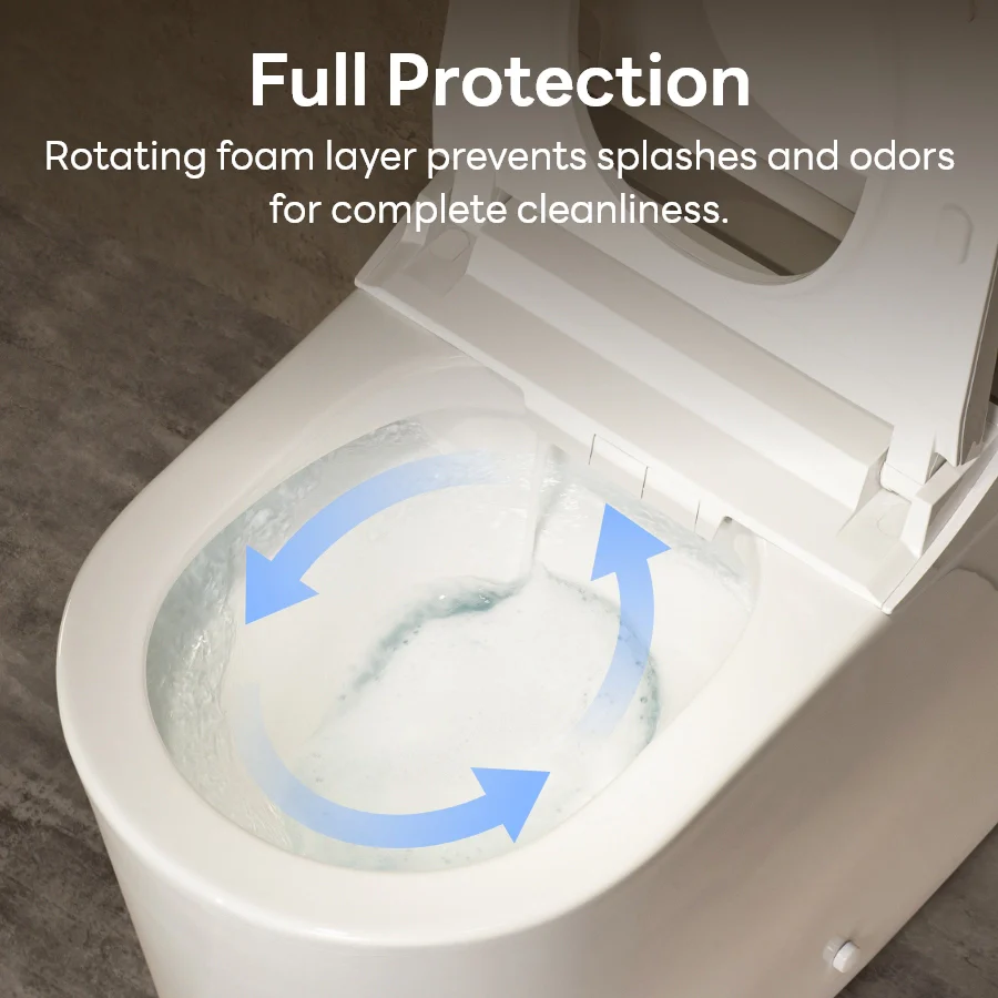 CASTA DIVA CD-K050 – Smart Toilet With Soft-Close Lid, Adaptive Heated Seat, Foam Shield, Built-in Tank - Image 6