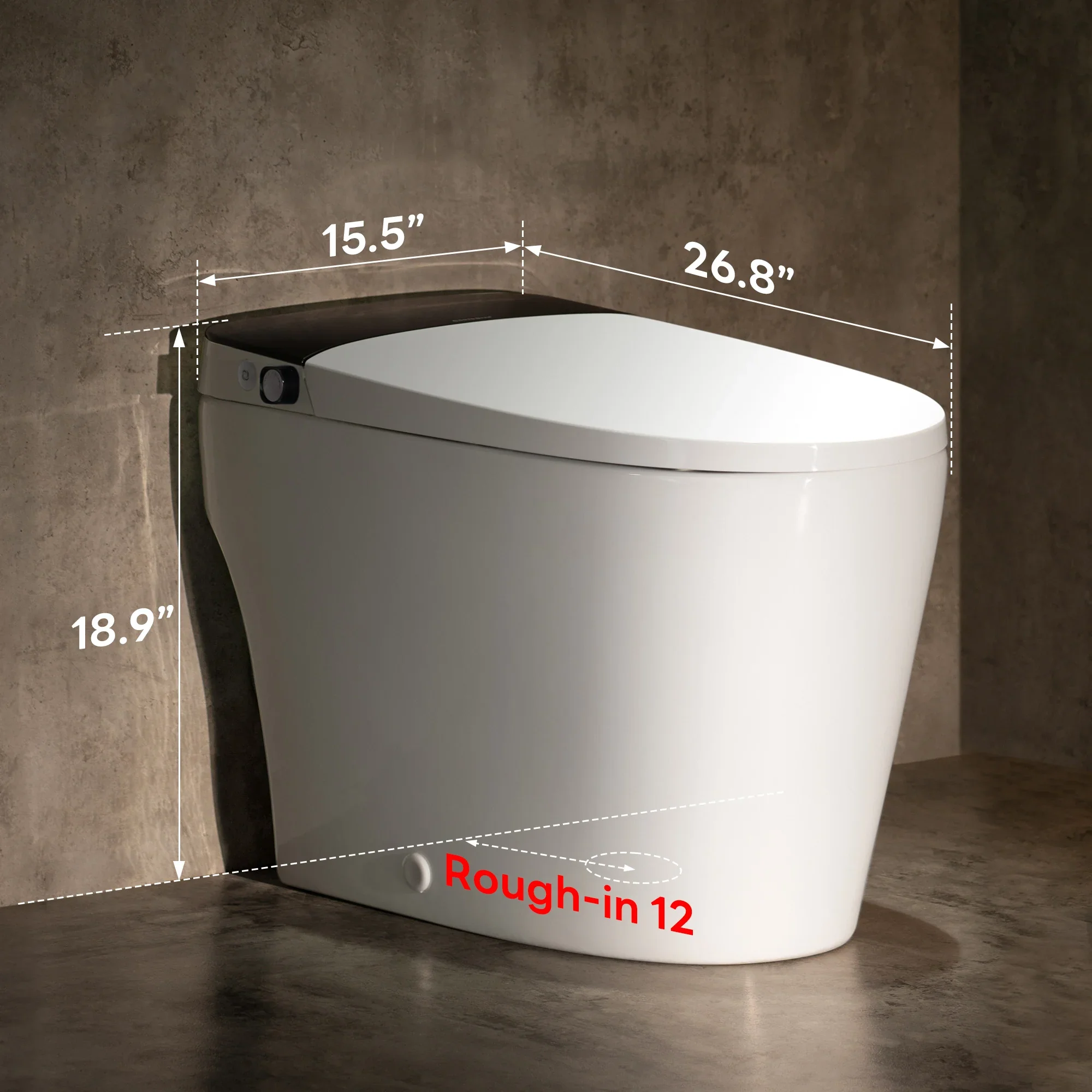 CASTA DIVA W10V-PRO - Smart Toilet with Air-Assisted Flush, Auto Open Lid, Foam Shield & UV Sterilization - Image 11